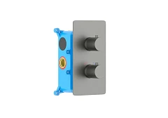 Термостат Aquatek Европа AQ1391BGM для душа скрытый монтаж оружейная сталь