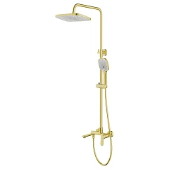 Душевая стойка Azario Alanti/Аланти AZ-K2332-1MG с изливом золото матовое