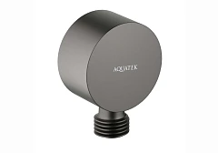 Шланговое подключение Aquatek AQ2457BGM оружейная сталь