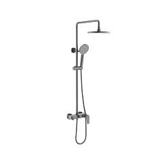 Душевая стойка Aquatek Бетта AQ2140BGM с изливом оружейная сталь