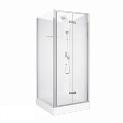 Душевая кабина Ceruttispa Белла/Bella 90х90х215-225 L/R без крыши профиль хром