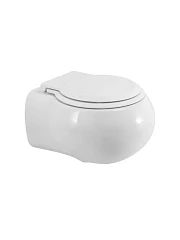 Подвесной унитаз Cezares Гранде/Grande 46,5*53,5 безободковый Торнадо с крышкой-сиденьем микролифт