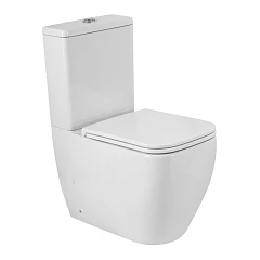 Унитаз-компакт BelBagno Люче/Luce 36*61 безободковый Торнадо с крышкой-сиденьем микролифт