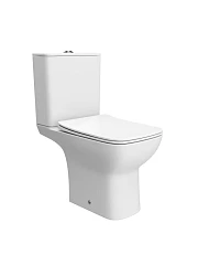 Унитаз-компакт BelBagno Романо/Romano 37,5*64 безободковый Торнадо с крышкой-сиденьем микролифт