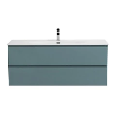Тумба с раковиной BelBagno Крафт/Kraft 120 с двумя ящиками голубая матовая (раковина BB-8099-120)