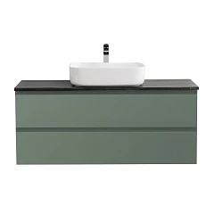 Тумба с раковиной BelBagno Крафт/Kraft 120 с двумя ящиками еловая матовая (столешница Marmo Nero Opaco)