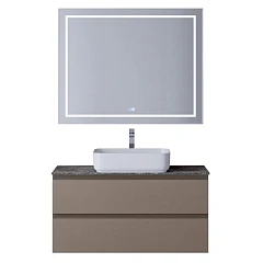 Комплект мебели BelBagno Крафт/Kraft 100 бежевый матовый со столешницей Granito