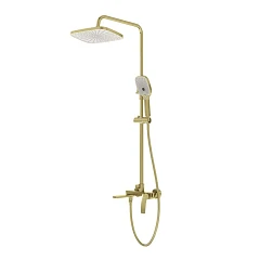 Душевая стойка Grossman Меркури/Mercury 500.K35.10.320 с изливом брашированное золото
