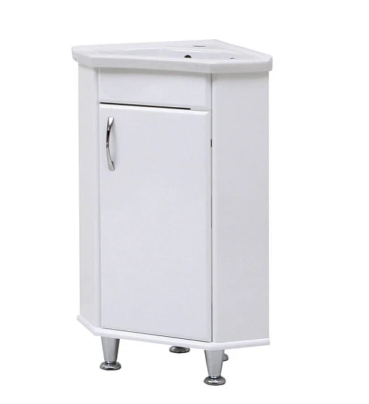 Тумба под раковину Ceruttispa Венеция 40 белый глянец R угловая (уценка)