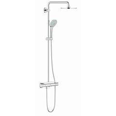 Душевая стойка Grohe Euphoria 210 26363000 с термостатом и полочкой хром