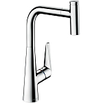 Смеситель Hansgrohe Talis Select S 72821000 для кухни выдвижной излив хром Смеситель Hansgrohe Talis Select S 72821000 для кухни выдвижной излив хром