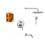 Душевой комплект Haiba HB81088-3 скрытый монтаж Душевой комплект Haiba HB81088-3 скрытый монтаж