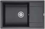 Кухонная мойка Paulmark Verlass PM317850-BL 78*50 с крылом черная Кухонная мойка Paulmark Verlass PM317850-BL 78*50 с крылом черная