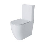 Унитаз-компакт Grossman Style GR-4473S 38,5*65,5 с высокой чашей, безободковый с крышкой-сиденьем микролифт Slim Унитаз-компакт Grossman Style GR-4473S 38,5*65,5 с высокой чашей, безободковый с крышкой-сиденьем микролифт Slim
