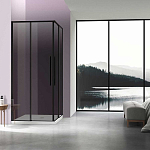 Душевой уголок Vincea Slim-N VSS 100*80*195 профиль черный матовый стекло тонированное без поддона Душевой уголок Vincea Slim-N VSS 100*80*195 профиль черный матовый стекло тонированное без поддона