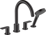 Внешняя часть для смесителя Hansgrohe Vernis Shape 71459670 на 4 отверстия черная матовая Внешняя часть для смесителя Hansgrohe Vernis Shape 71459670 на 4 отверстия черная матовая