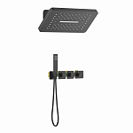 Душевая система встроенная с термостатом Timo Petruma SX-5249/03SM черный Душевая система встроенная с термостатом Timo Petruma SX-5249/03SM черный