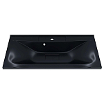 Встраиваемая раковина Uperwood Elen 90 черный металл (накладка в комплекте)