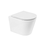 Подвесной унитаз BelBagno Flay-R BB053CHR/BB870SC 35,5*51,5 безободковый, P-trap с крышкой-сиденьем микролифт Подвесной унитаз BelBagno Flay-R BB053CHR/BB870SC 35,5*51,5 безободковый, P-trap с крышкой-сиденьем микролифт