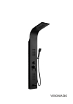 Душевая панель Ceruttispa Virginia BK CT9989 черный с изливом Душевая панель Ceruttispa Virginia BK CT9989 черный с изливом