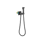 Комплект для гигиенического душа встроенный Aquatek Лира AQ1025MB (смеситель + гигиеническая лейка + шланг), матовый черный Комплект для гигиенического душа встроенный Aquatek Лира AQ1025MB (смеситель + гигиеническая лейка + шланг), матовый черный