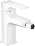 Смеситель Hansgrohe Metropol 32520700 для биде с донным клапаном белый матовый Смеситель Hansgrohe Metropol 32520700 для биде с донным клапаном белый матовый