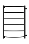 Водяной полотенцесушитель Indigo Arc 39,4*70 боковое подключение 60 черный муар