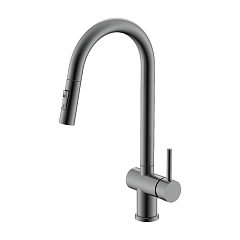 Смеситель Splenka S204.49.09 для кухни с выдвижным изливом графит Смеситель Splenka S204.49.09 для кухни с выдвижным изливом графит