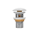Донный клапан Iddis Optima Home OPHWS0Wi88 1 1/4 белый глянец с переливом Донный клапан Iddis Optima Home OPHWS0Wi88 1 1/4 белый глянец с переливом