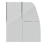 Шторка для ванны Grossman GR-100/2 120*140 L/R Шторка для ванны Grossman GR-100/2 120*140 L/R