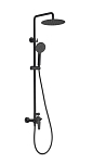 Душевая стойка Allen Brau Eclipse 5.E1006-31, верх душ, руч.душ, без излива, черный матовый Душевая стойка Allen Brau Eclipse 5.E1006-31, верх душ, руч.душ, без излива, черный матовый