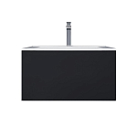 Тумба под раковину Uperwood Parma Premium 65 черная, подвесная