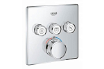 Внешняя часть для термостата Grohe Grohtherm SmartControl 29126000 для ванны и душа Внешняя часть для термостата Grohe Grohtherm SmartControl 29126000 для ванны и душа