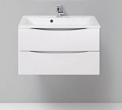 Тумба с раковиной BelBagno Marino-H60 80 Bianco Lucido (с раковиной BB800/450-LV-MR-PR)